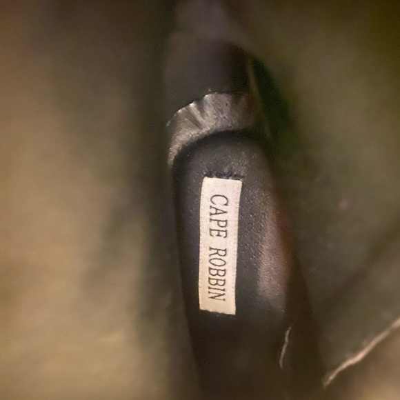 Cape Robbin Black/White Faux Leather Tresa Open Toe Thigh High Boots size 8.5 - Picture 5 of 6